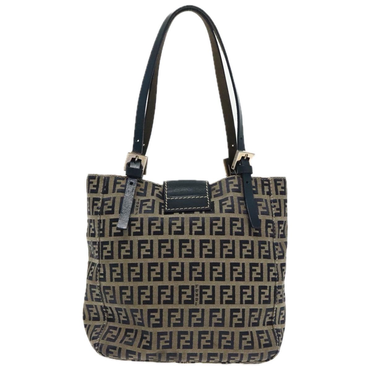Fendi Navy Canvas Tote Bag (Pre-Owned) Size ONE SIZE - 2 Thumbnail