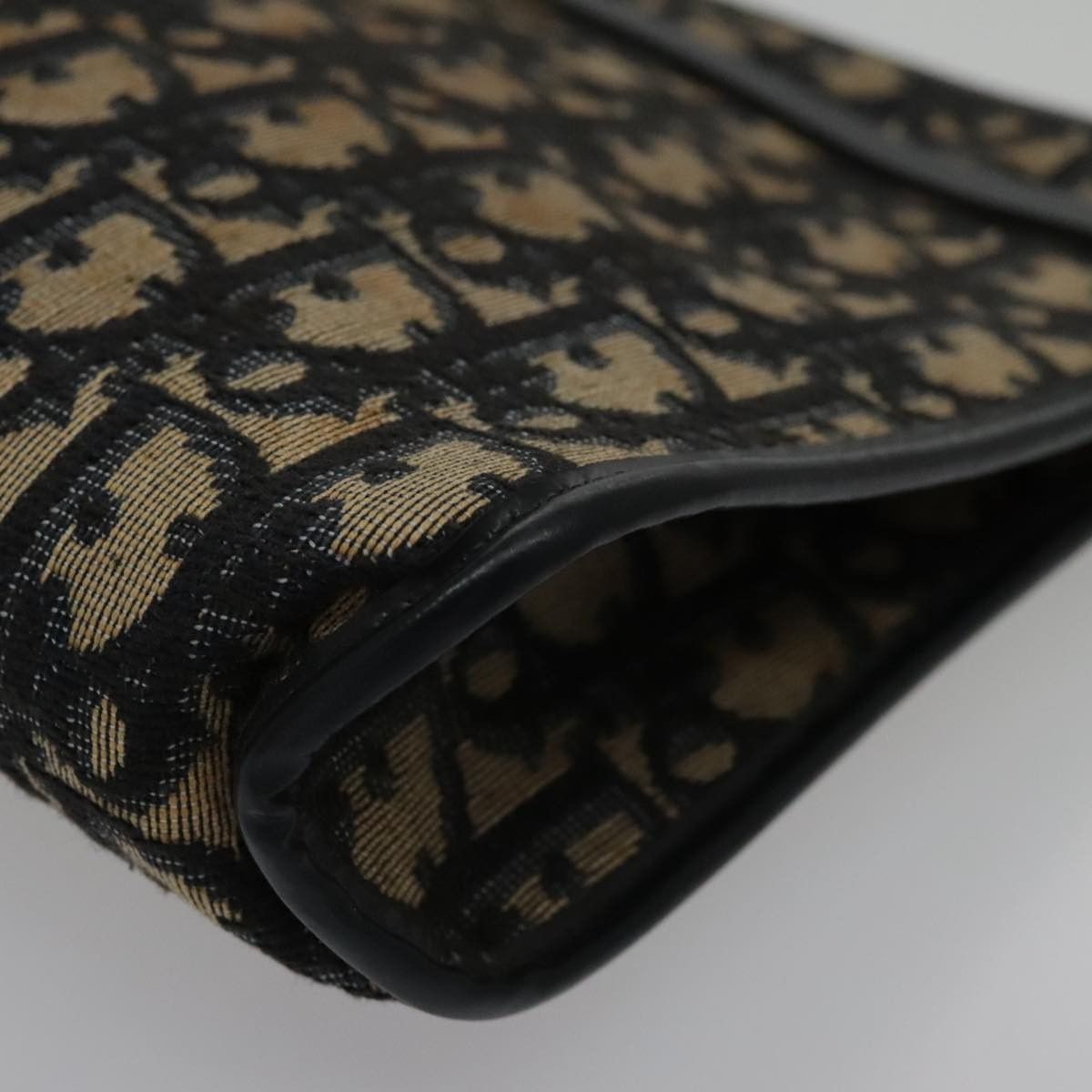 Dior Trotter Navy Canvas Shoulder Bag (Pre-Owned) Size ONE SIZE - 16 Thumbnail