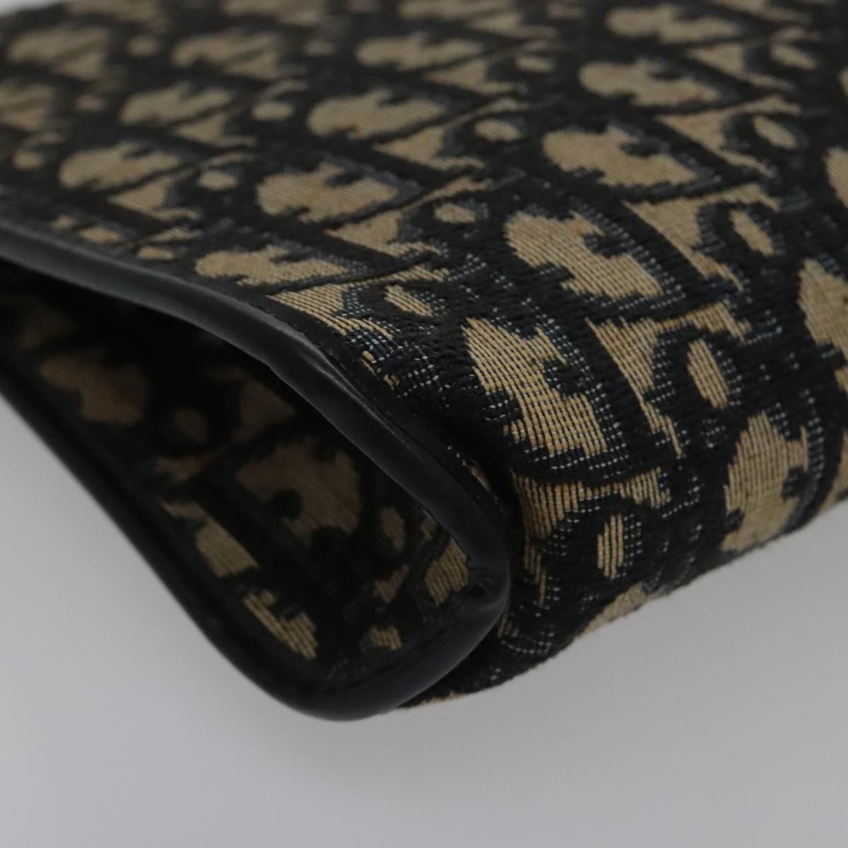 Dior Trotter Navy Canvas Shoulder Bag (Pre-Owned) Size ONE SIZE - 17 Thumbnail