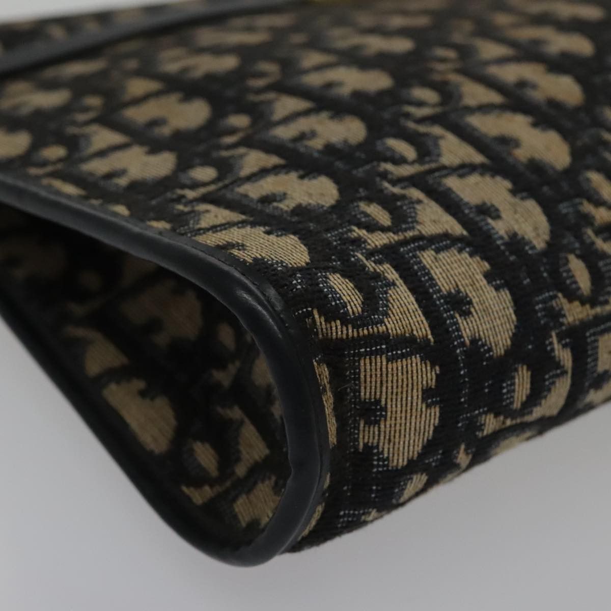Dior Trotter Navy Canvas Shoulder Bag (Pre-Owned) Size ONE SIZE - 6 Thumbnail