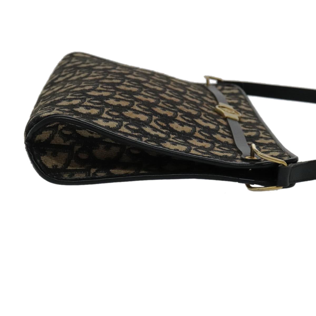 Dior Trotter Navy Canvas Shoulder Bag (Pre-Owned) Size ONE SIZE - 14 Thumbnail