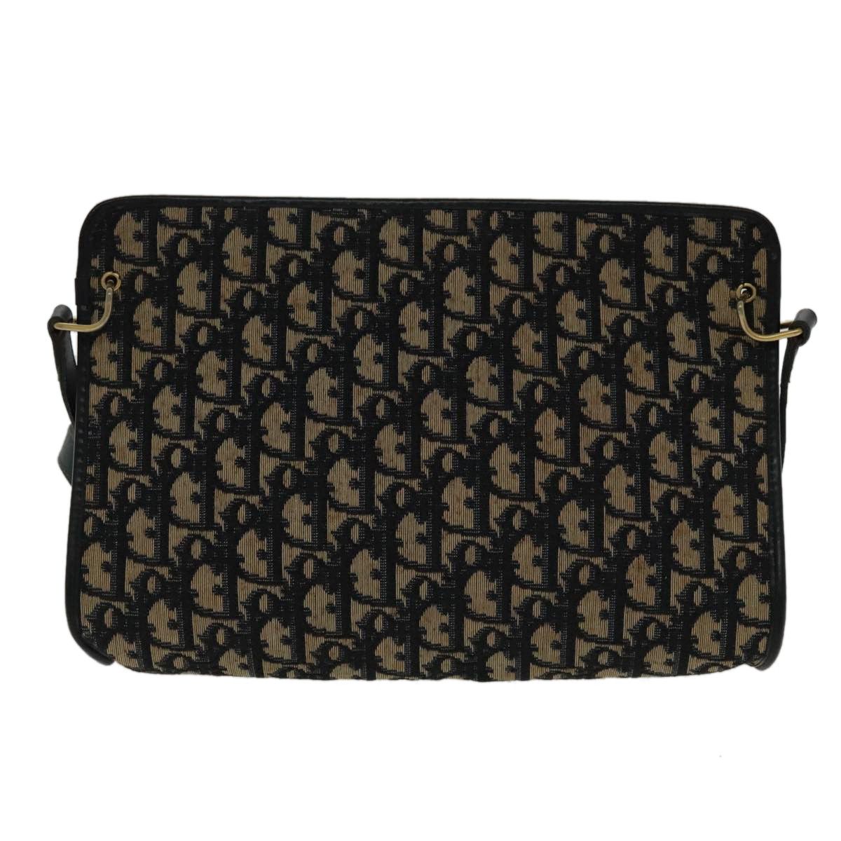 Dior Trotter Navy Canvas Shoulder Bag (Pre-Owned) Size ONE SIZE - 2 Thumbnail