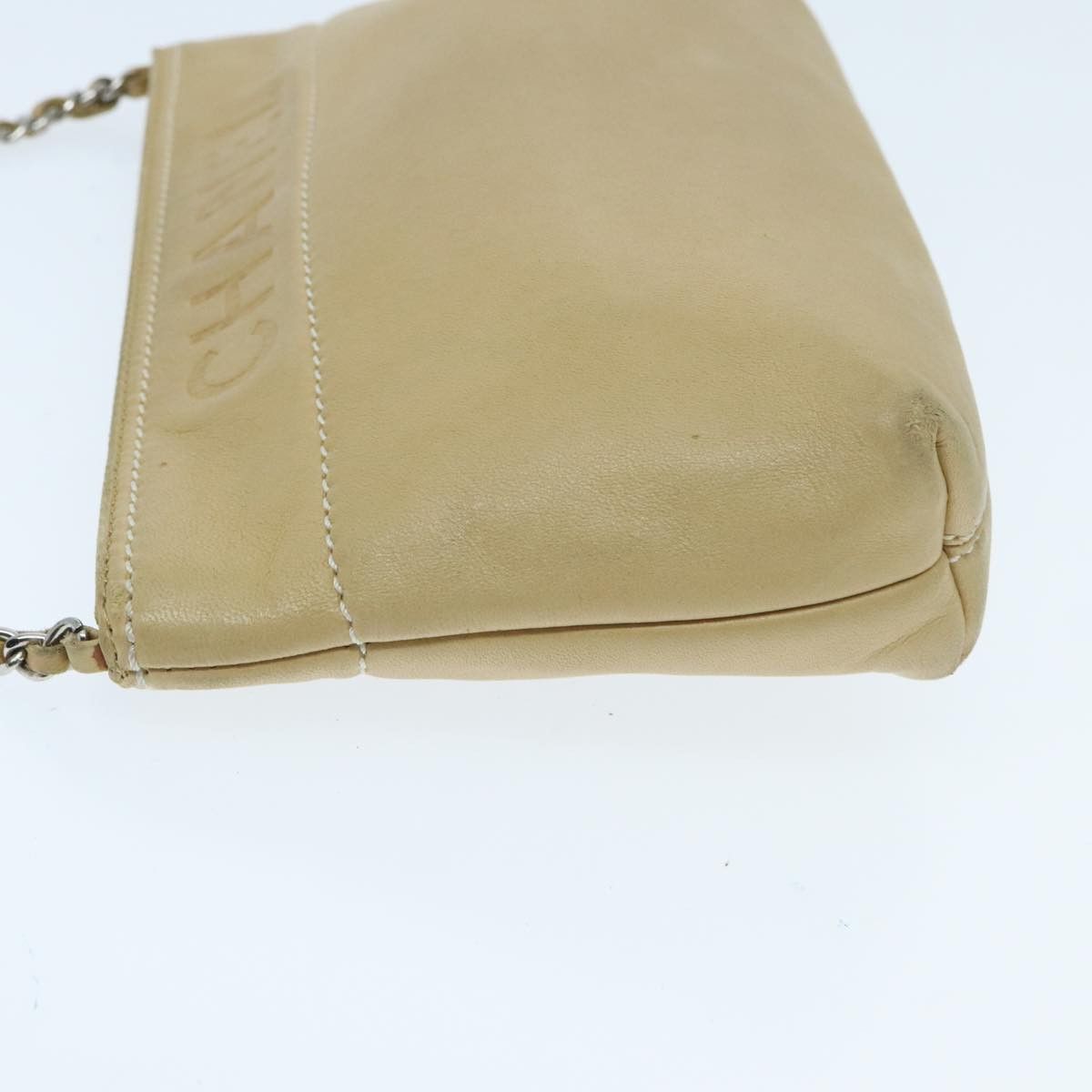 Chanel Beige Leather Clutch Bag (Pre-Owned) Size ONE SIZE - 4 Thumbnail