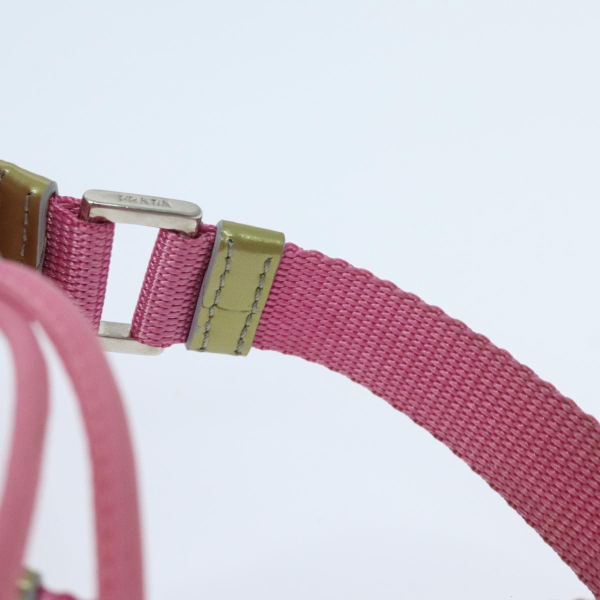 Prada Triangle Logo Pink Synthetic Handbag (Pre-Owned) Size ONE SIZE - 10 Thumbnail