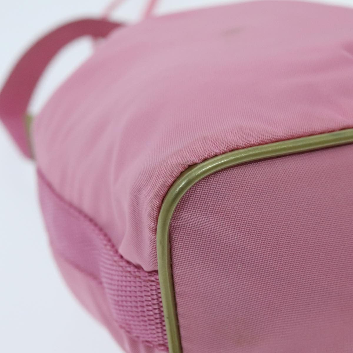 Prada Triangle Logo Pink Synthetic Handbag (Pre-Owned) Size ONE SIZE - 9 Thumbnail