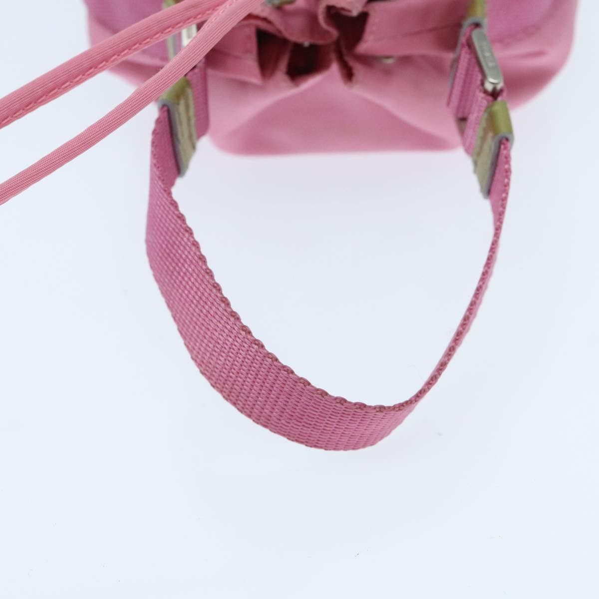 Prada Triangle Logo Pink Synthetic Handbag (Pre-Owned) Size ONE SIZE - 5 Thumbnail