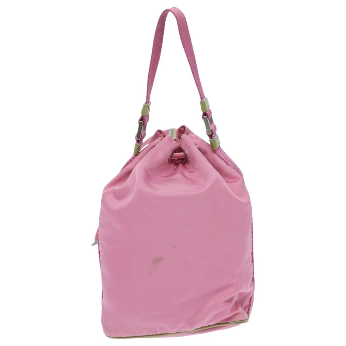 Prada Triangle Logo Pink Synthetic Handbag (Pre-Owned) Size ONE SIZE - 2 Thumbnail