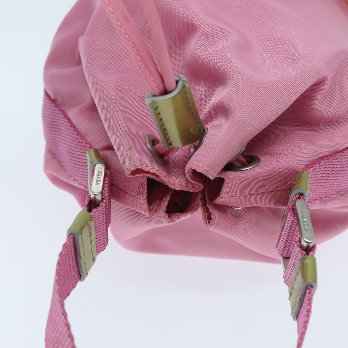 Prada Triangle Logo Pink Synthetic Handbag (Pre-Owned) Size ONE SIZE - 17 Thumbnail