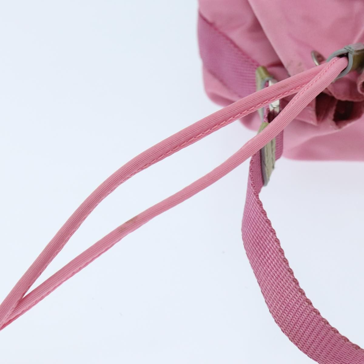 Prada Triangle Logo Pink Synthetic Handbag (Pre-Owned) Size ONE SIZE - 18 Thumbnail