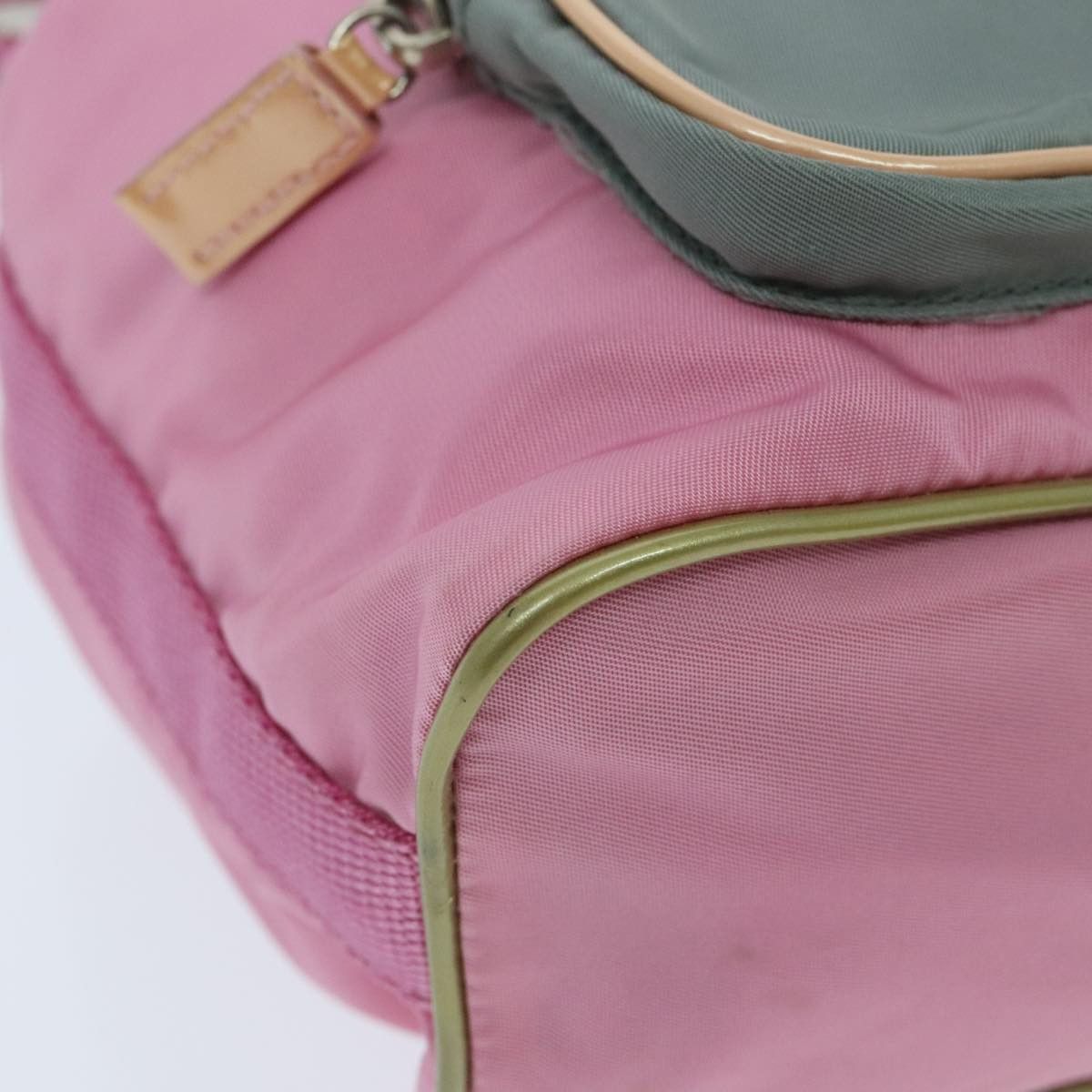 Prada Triangle Logo Pink Synthetic Handbag (Pre-Owned) Size ONE SIZE - 7 Thumbnail