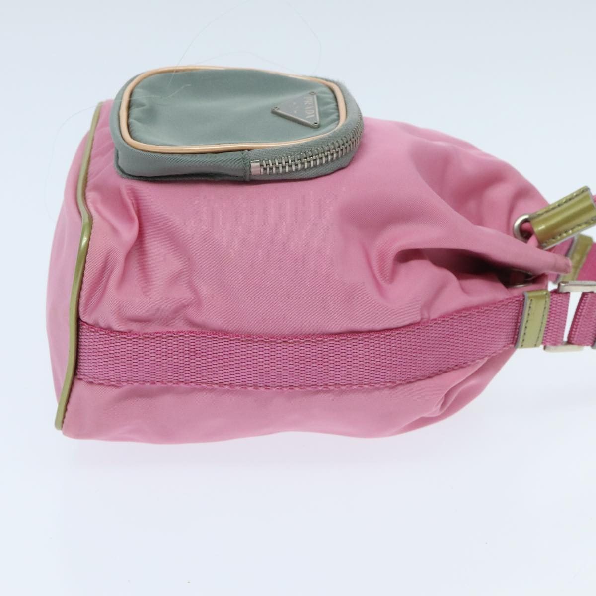 Prada Triangle Logo Pink Synthetic Handbag (Pre-Owned) Size ONE SIZE - 3 Thumbnail