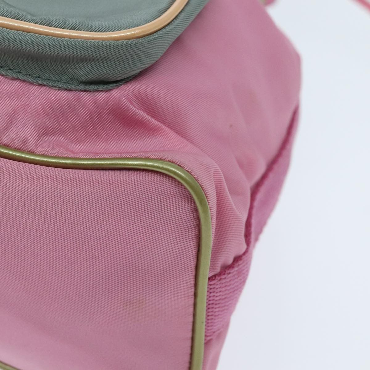Prada Triangle Logo Pink Synthetic Handbag (Pre-Owned) Size ONE SIZE - 6 Thumbnail