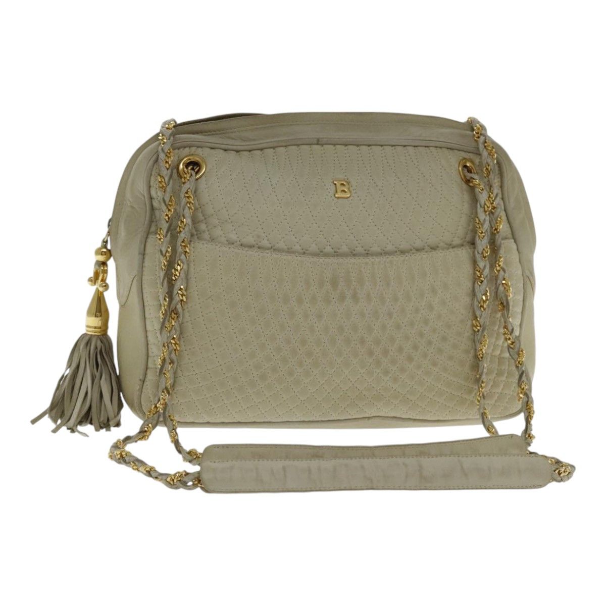 Bally Beige Leather Shoulder Bag (Pre-Owned) Size ONE SIZE - 18 Thumbnail