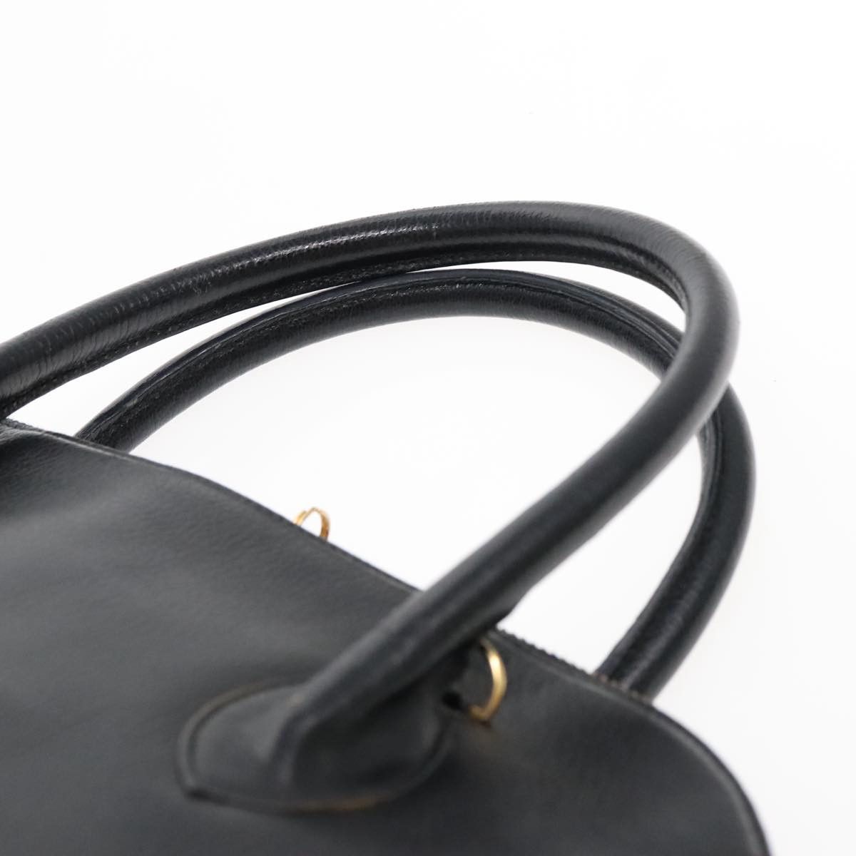Salvatore Ferragamo Gancini Black Leather Handbag (Pre-Owned) Size ONE SIZE - 17 Thumbnail