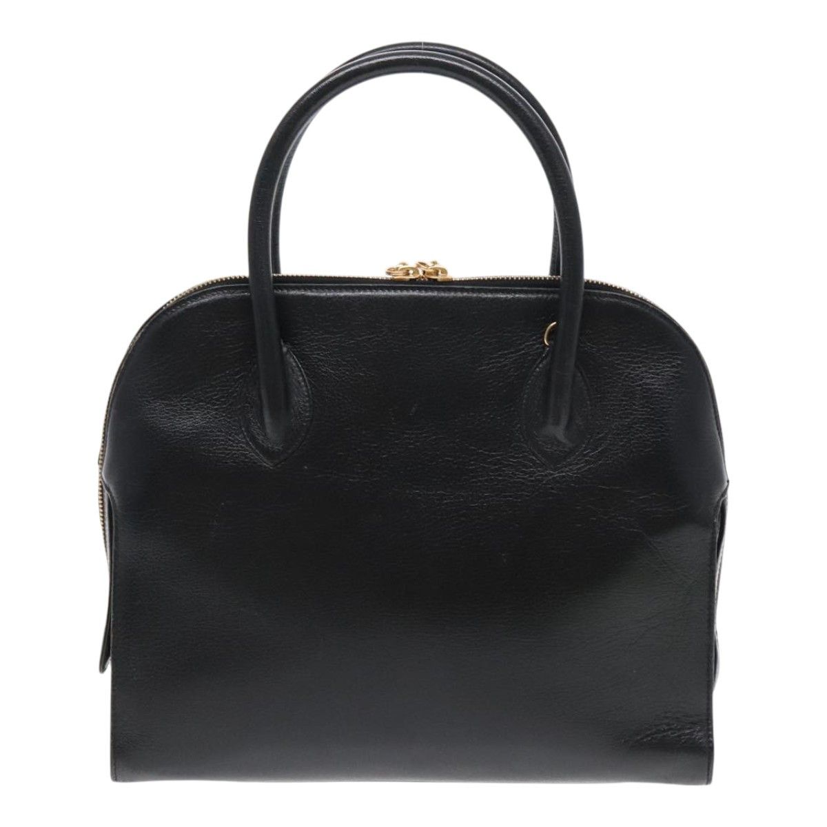 Salvatore Ferragamo Gancini Black Leather Handbag (Pre-Owned) Size ONE SIZE - 2 Thumbnail