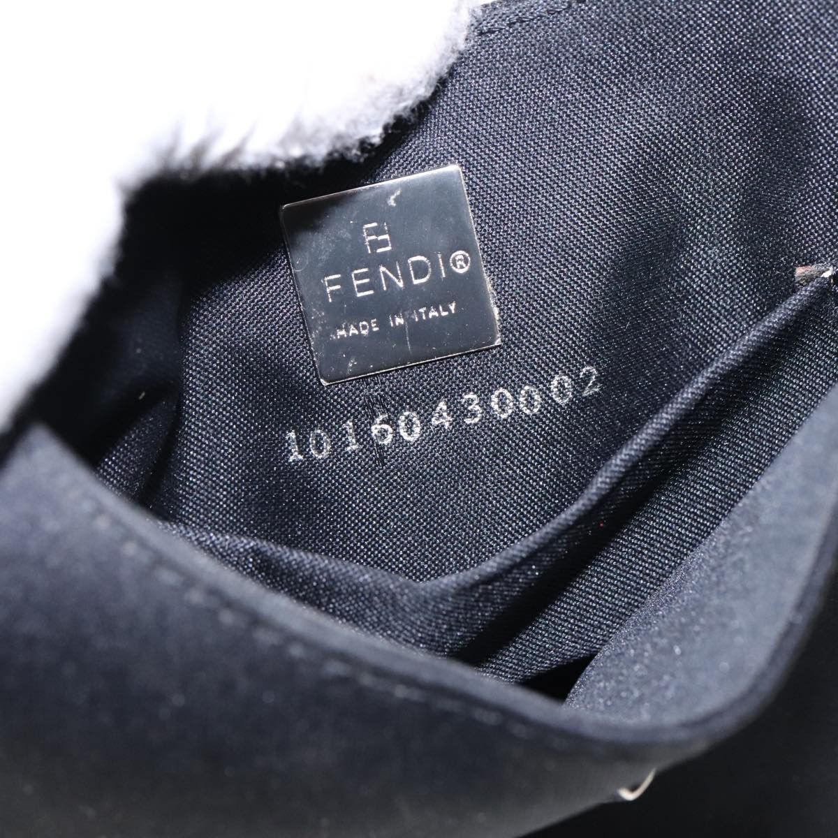 Fendi Mini Baguette Black Synthetic Shoulder Bag (Pre-Owned) Size ONE SIZE - 14 Thumbnail