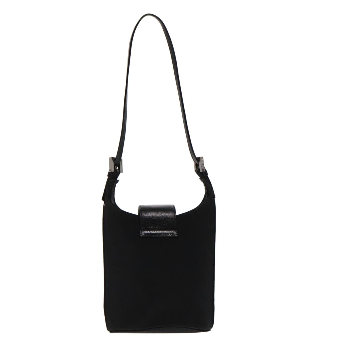 Fendi Mini Baguette Black Synthetic Shoulder Bag (Pre-Owned) Size ONE SIZE - 2 Thumbnail