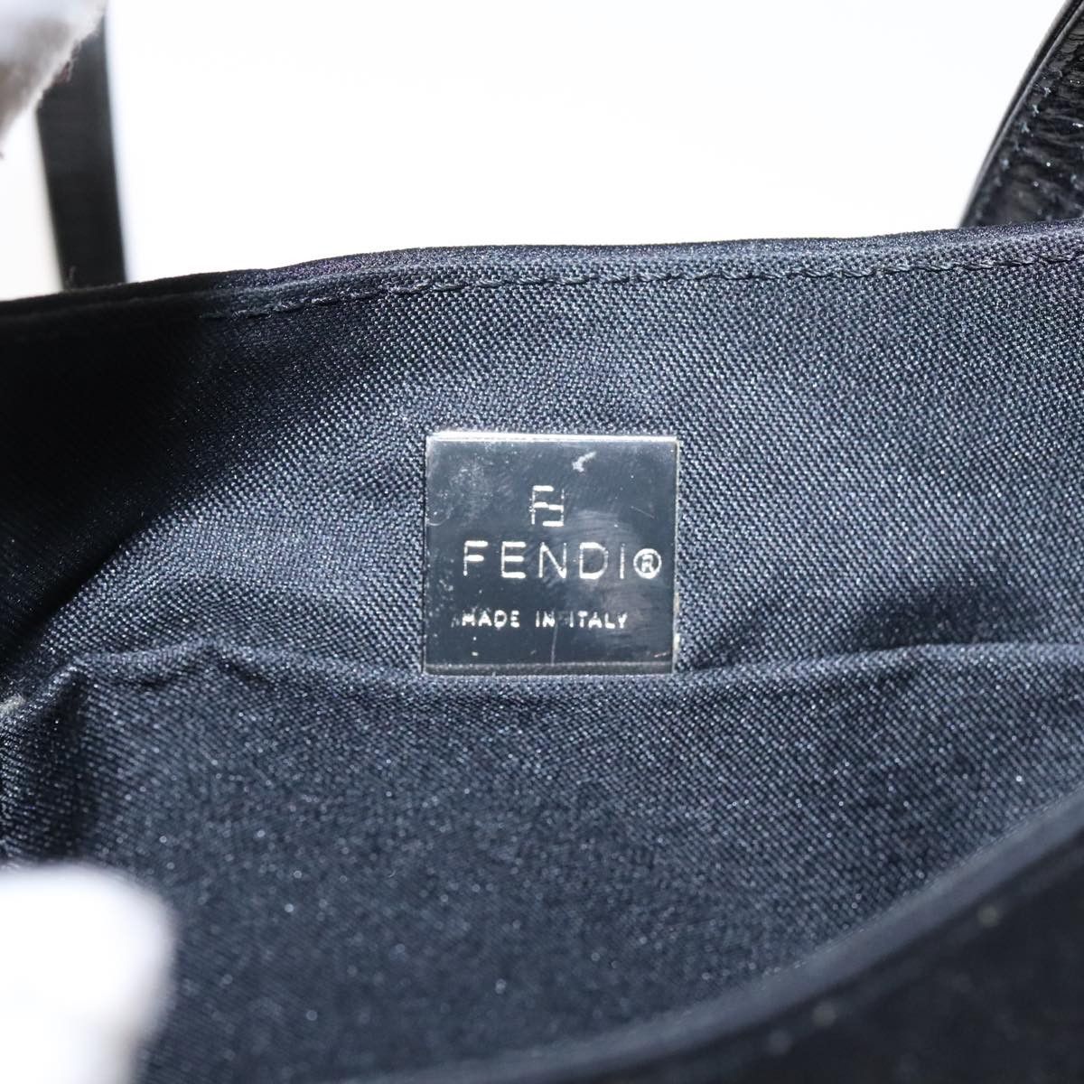 Fendi Mini Baguette Black Synthetic Shoulder Bag (Pre-Owned) Size ONE SIZE - 15 Thumbnail
