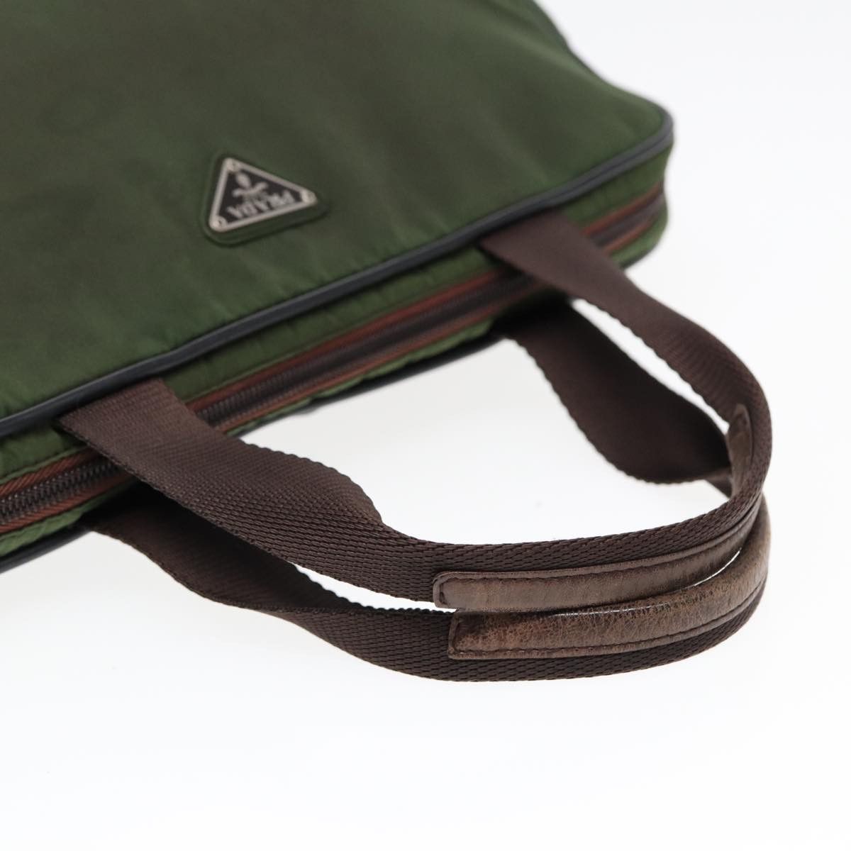 Prada Tessuto Khaki Synthetic Handbag (Pre-Owned) Size ONE SIZE - 4 Thumbnail