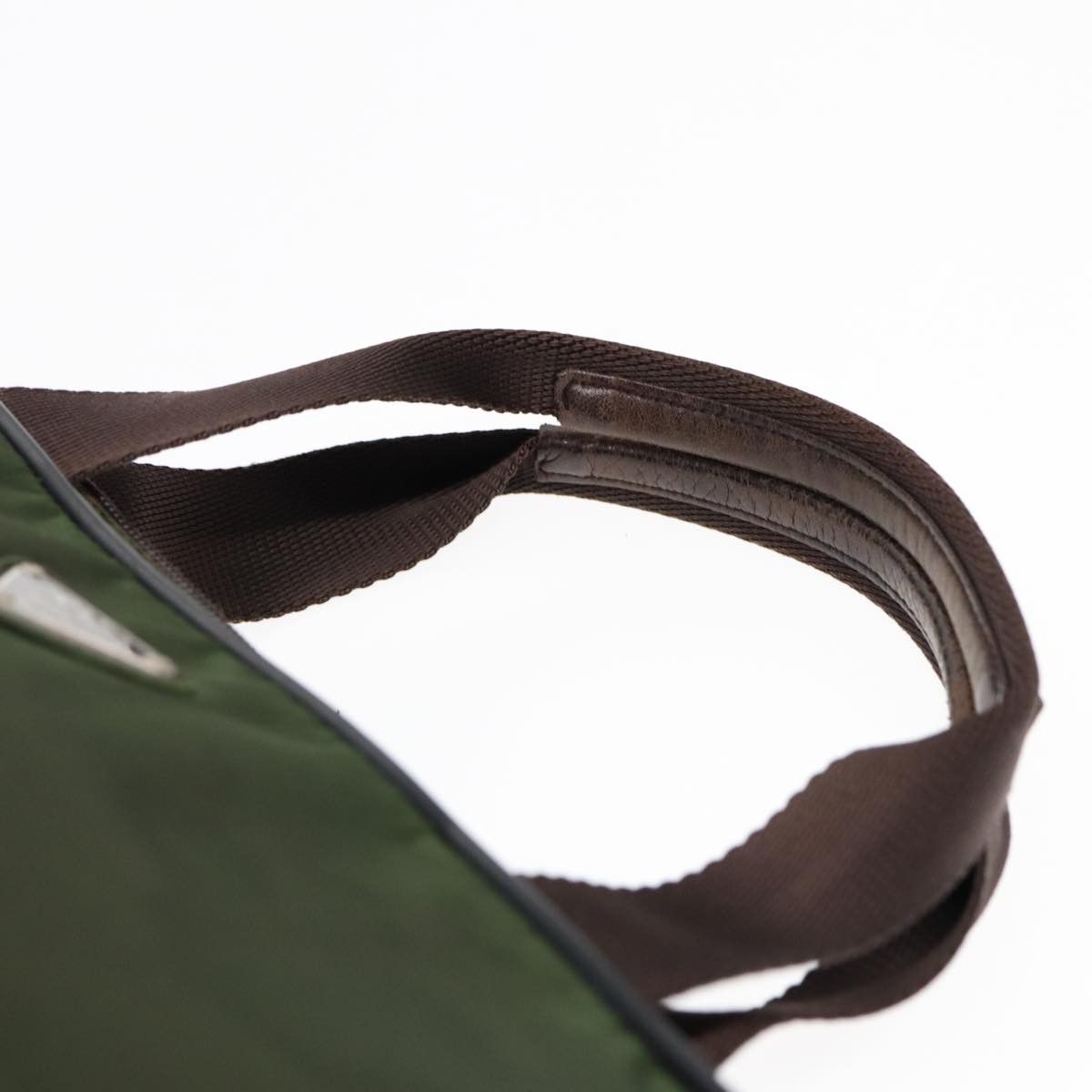 Prada Tessuto Khaki Synthetic Handbag (Pre-Owned) Size ONE SIZE - 16 Thumbnail