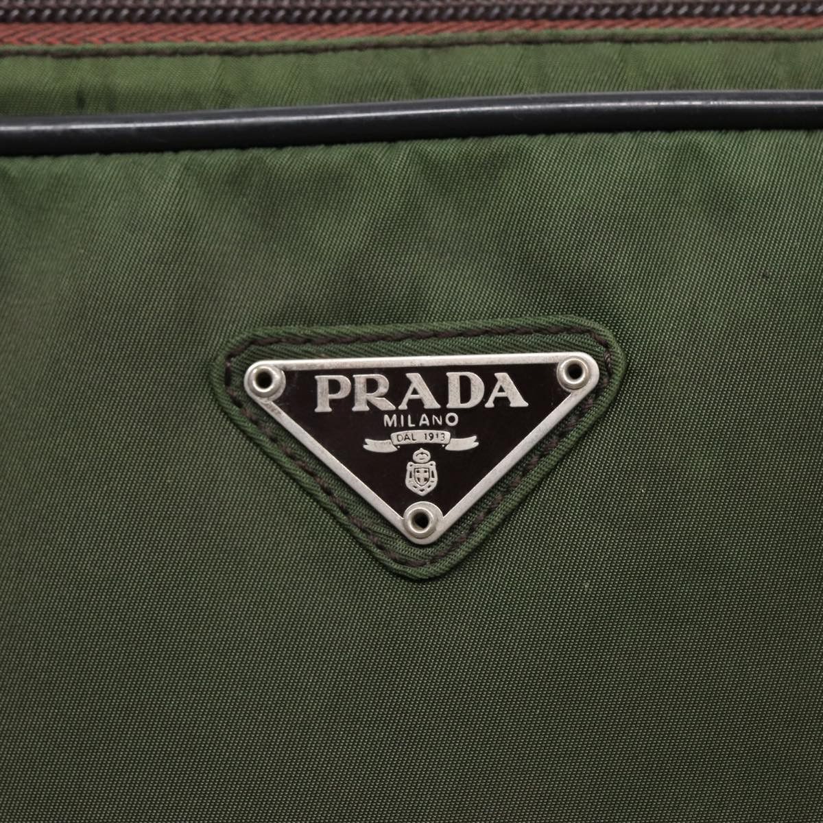 Prada Tessuto Khaki Synthetic Handbag (Pre-Owned) Size ONE SIZE - 20 Thumbnail