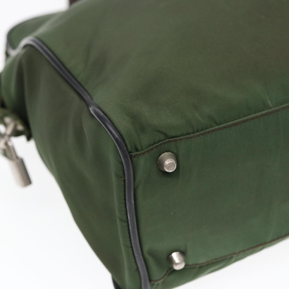 Prada Tessuto Khaki Synthetic Handbag (Pre-Owned) Size ONE SIZE - 17 Thumbnail