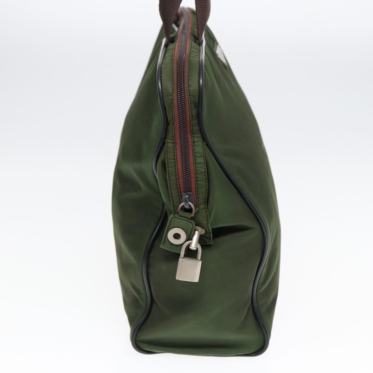 Prada Tessuto Khaki Synthetic Handbag (Pre-Owned) Size ONE SIZE - 3 Thumbnail