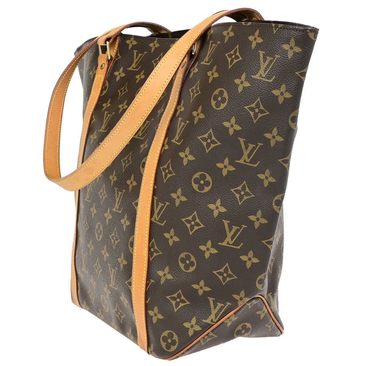 Louis Vuitton Shopping Brown Canvas Shoulder Bag (Pre-Owned) Size ONE SIZE - 3 Thumbnail