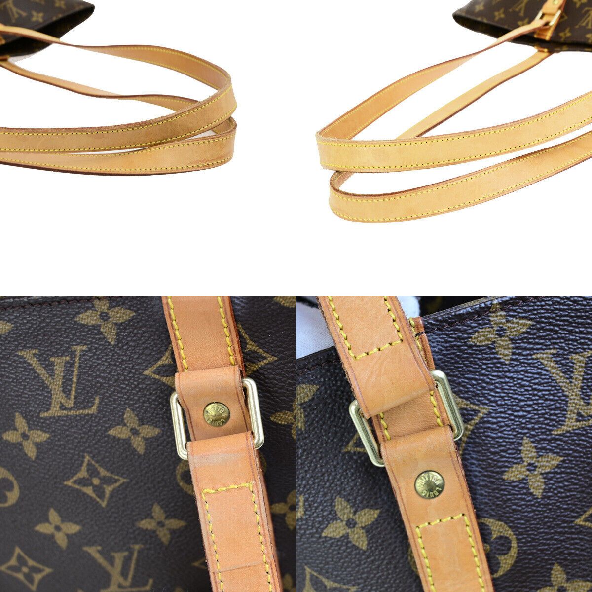 Louis Vuitton Shopping Brown Canvas Shoulder Bag (Pre-Owned) Size ONE SIZE - 6 Thumbnail