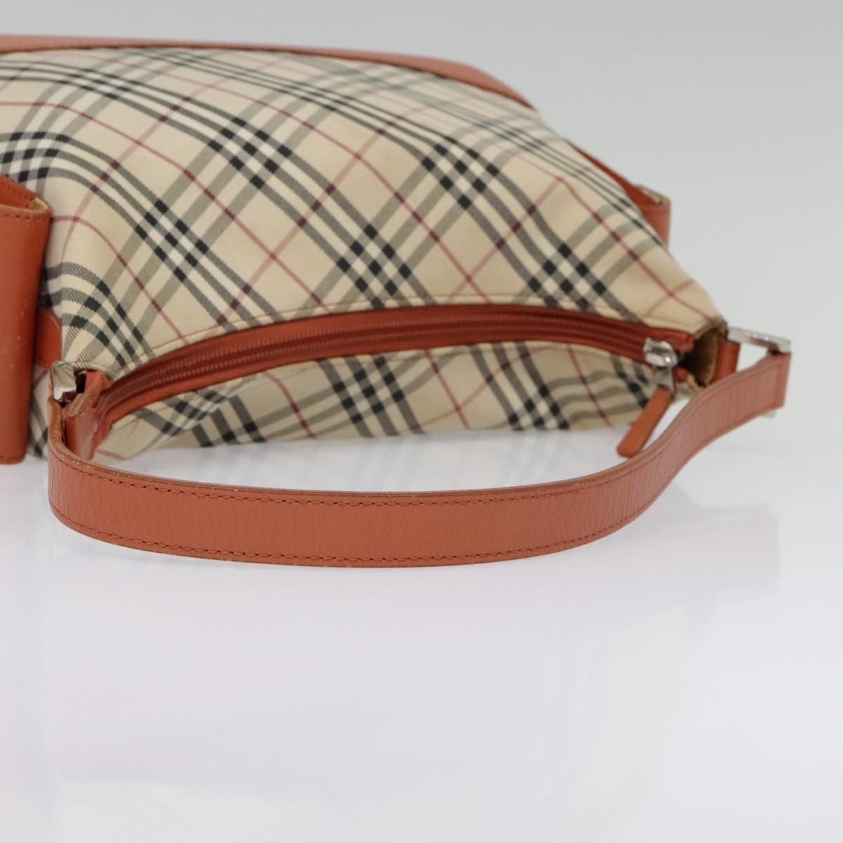 Burberry Nova Check Orange Canvas Shoulder Bag (Pre-Owned) Size ONE SIZE - 5 Thumbnail