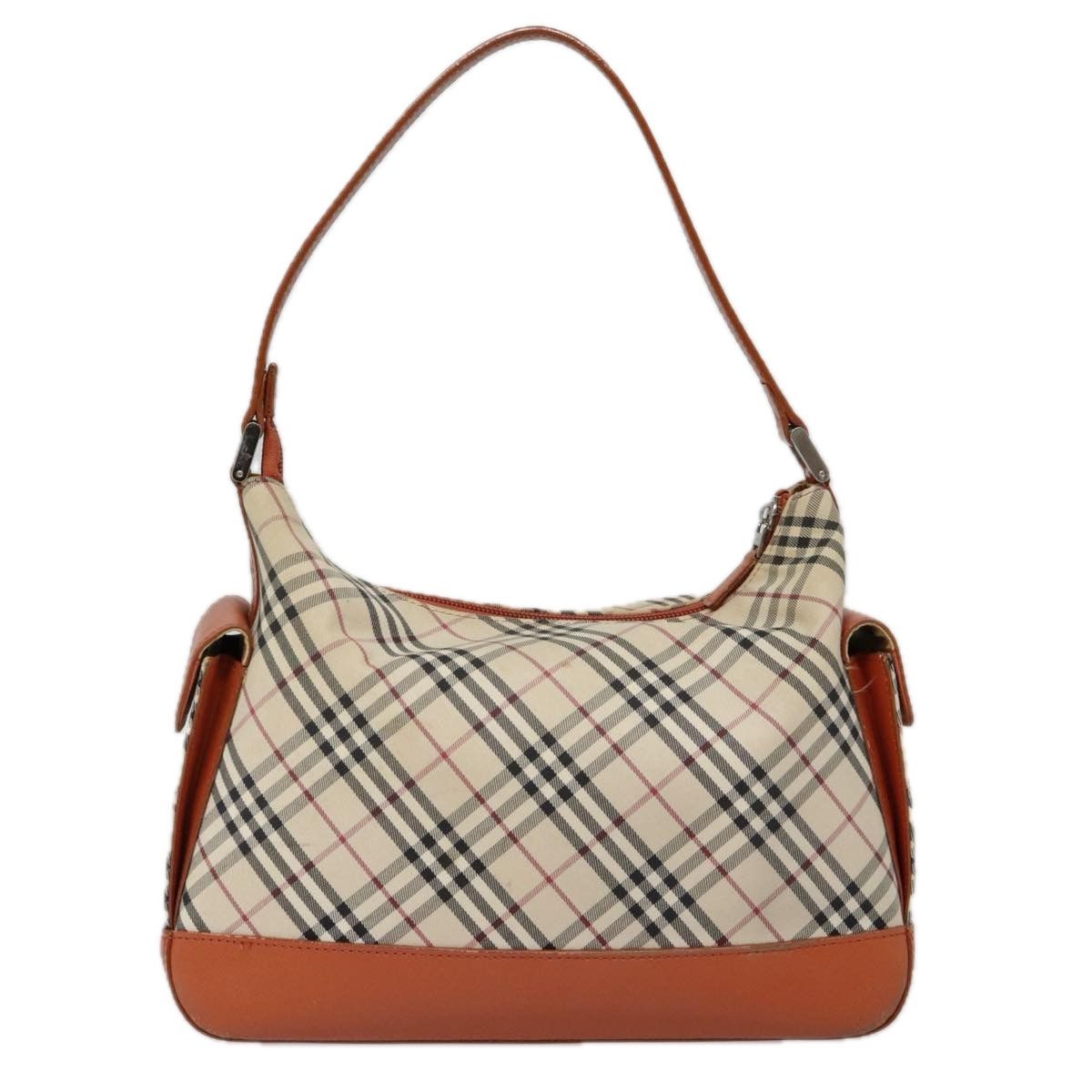 Burberry Nova Check Orange Canvas Shoulder Bag (Pre-Owned) Size ONE SIZE - 2 Thumbnail