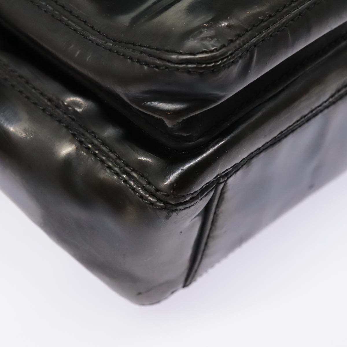 Chanel Coco Mark Black Patent Leather Tote Bag (Pre-Owned) Size ONE SIZE - 17 Thumbnail