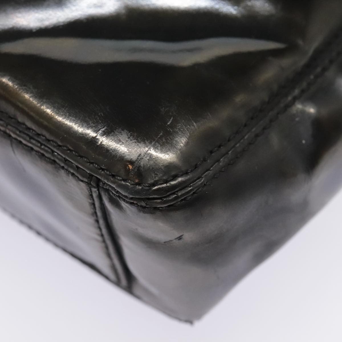 Chanel Coco Mark Black Patent Leather Tote Bag (Pre-Owned) Size ONE SIZE - 19 Thumbnail
