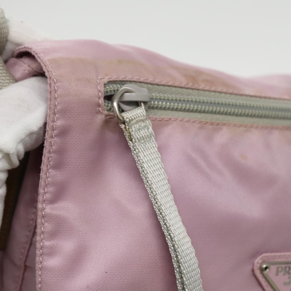 Prada Tessuto Pink Synthetic Shoulder Bag (Pre-Owned) Size ONE SIZE - 20 Thumbnail