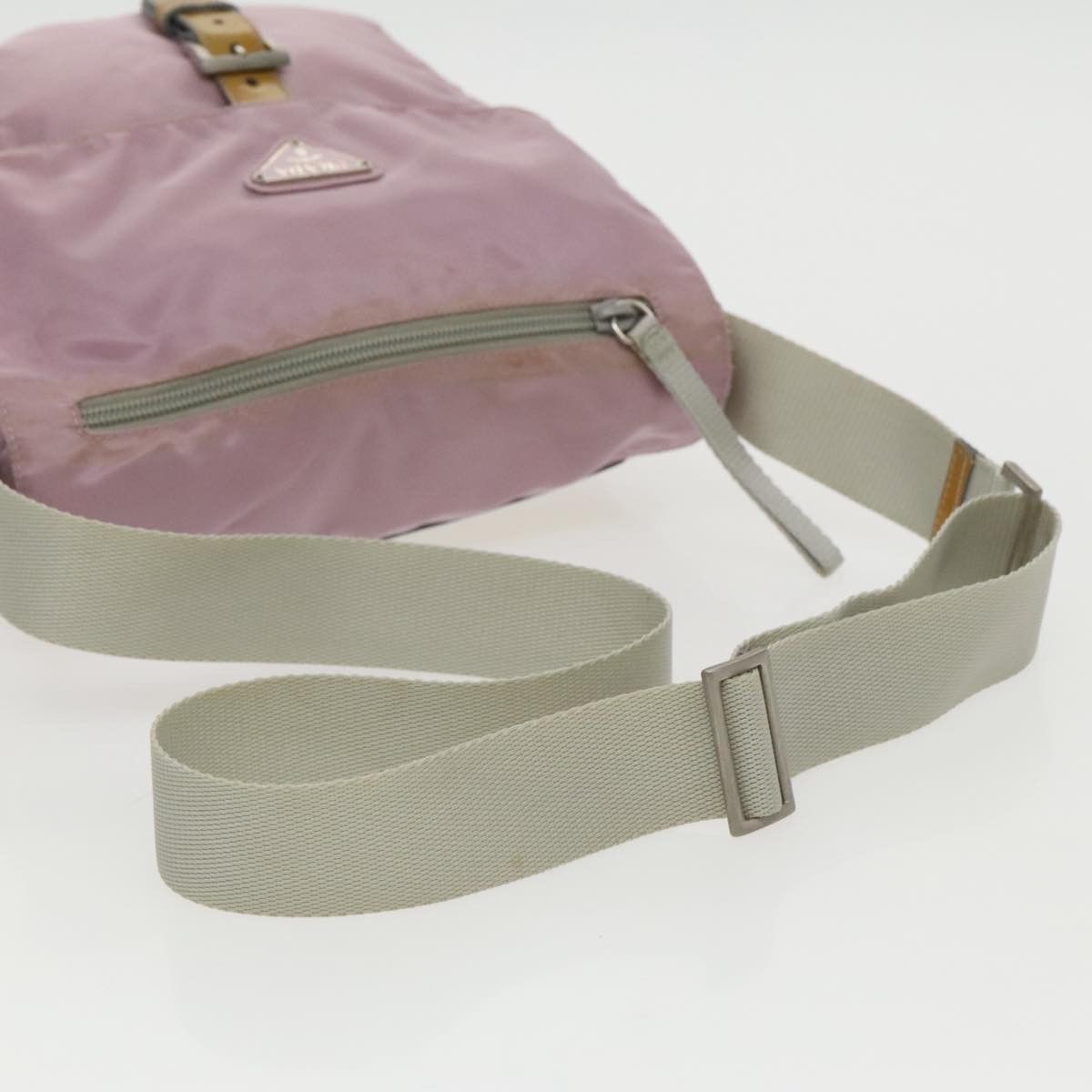 Prada Tessuto Pink Synthetic Shoulder Bag (Pre-Owned) Size ONE SIZE - 6 Thumbnail