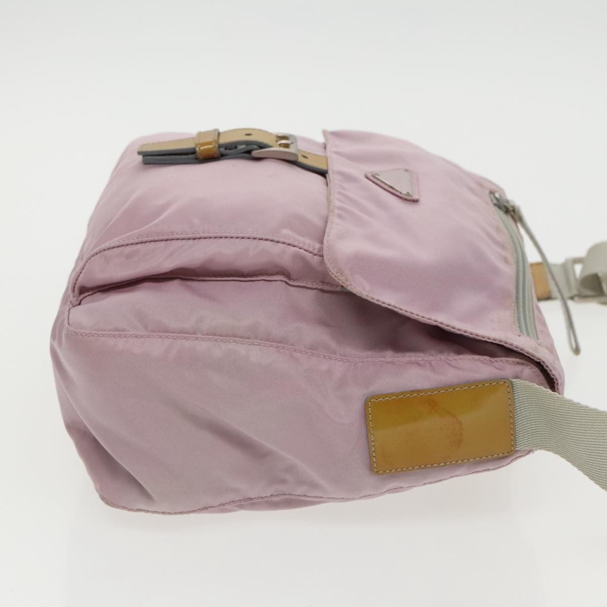 Prada Tessuto Pink Synthetic Shoulder Bag (Pre-Owned) Size ONE SIZE - 3 Thumbnail