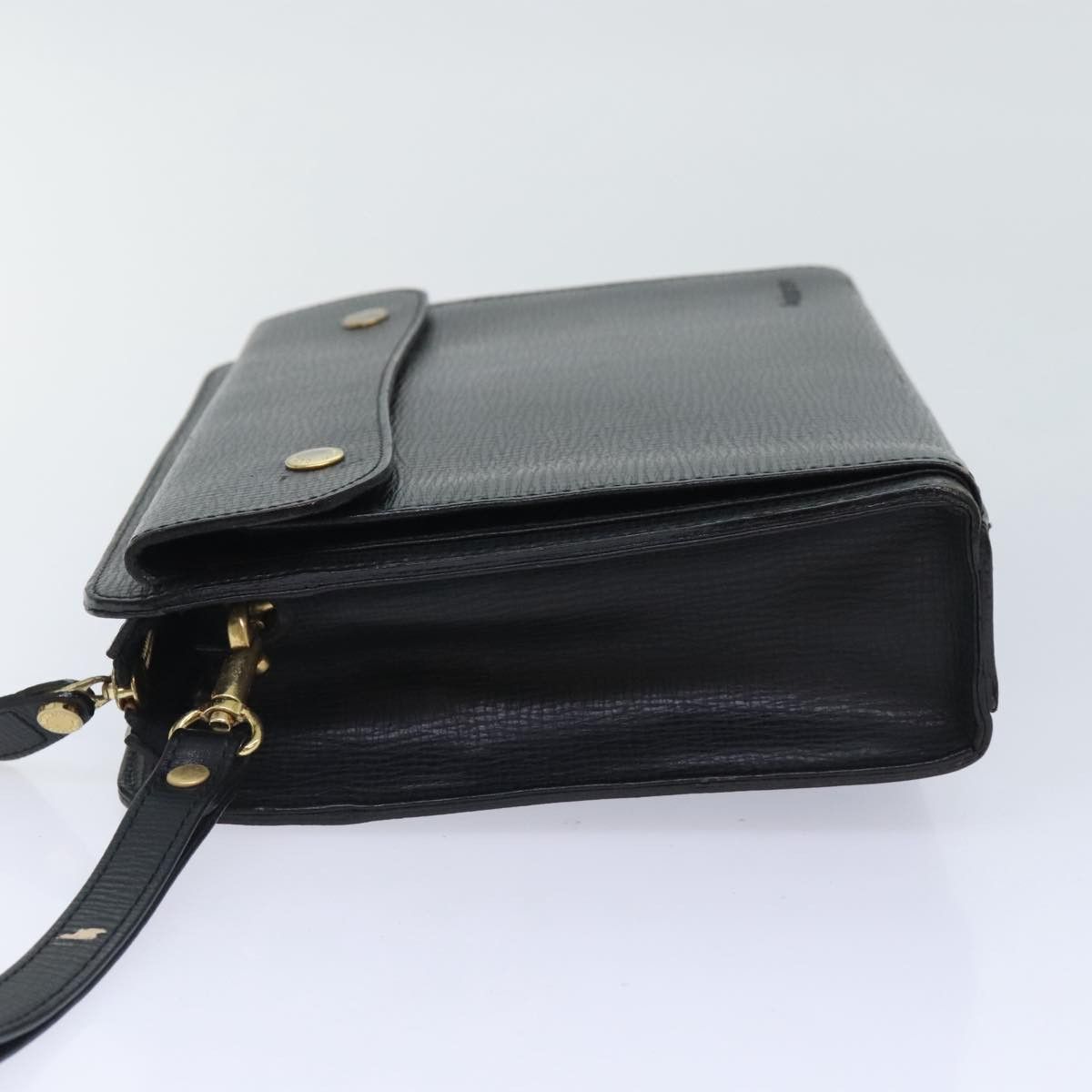 Burberry Black Leather Clutch Bag (Pre-Owned) Size ONE SIZE - 4 Thumbnail