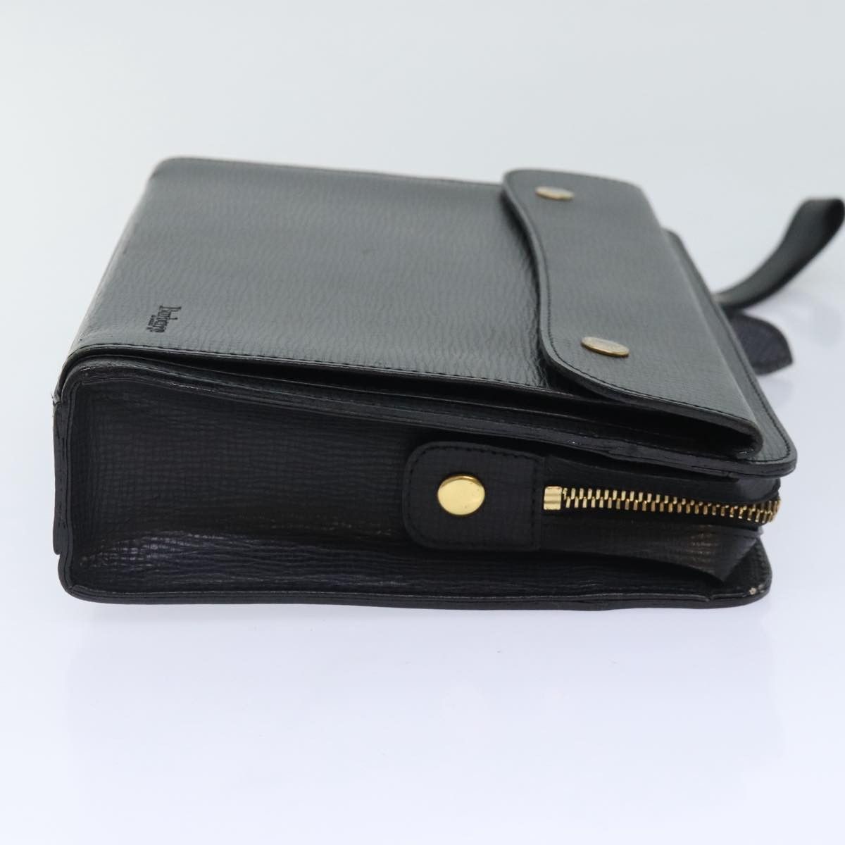 Burberry Black Leather Clutch Bag (Pre-Owned) Size ONE SIZE - 3 Thumbnail