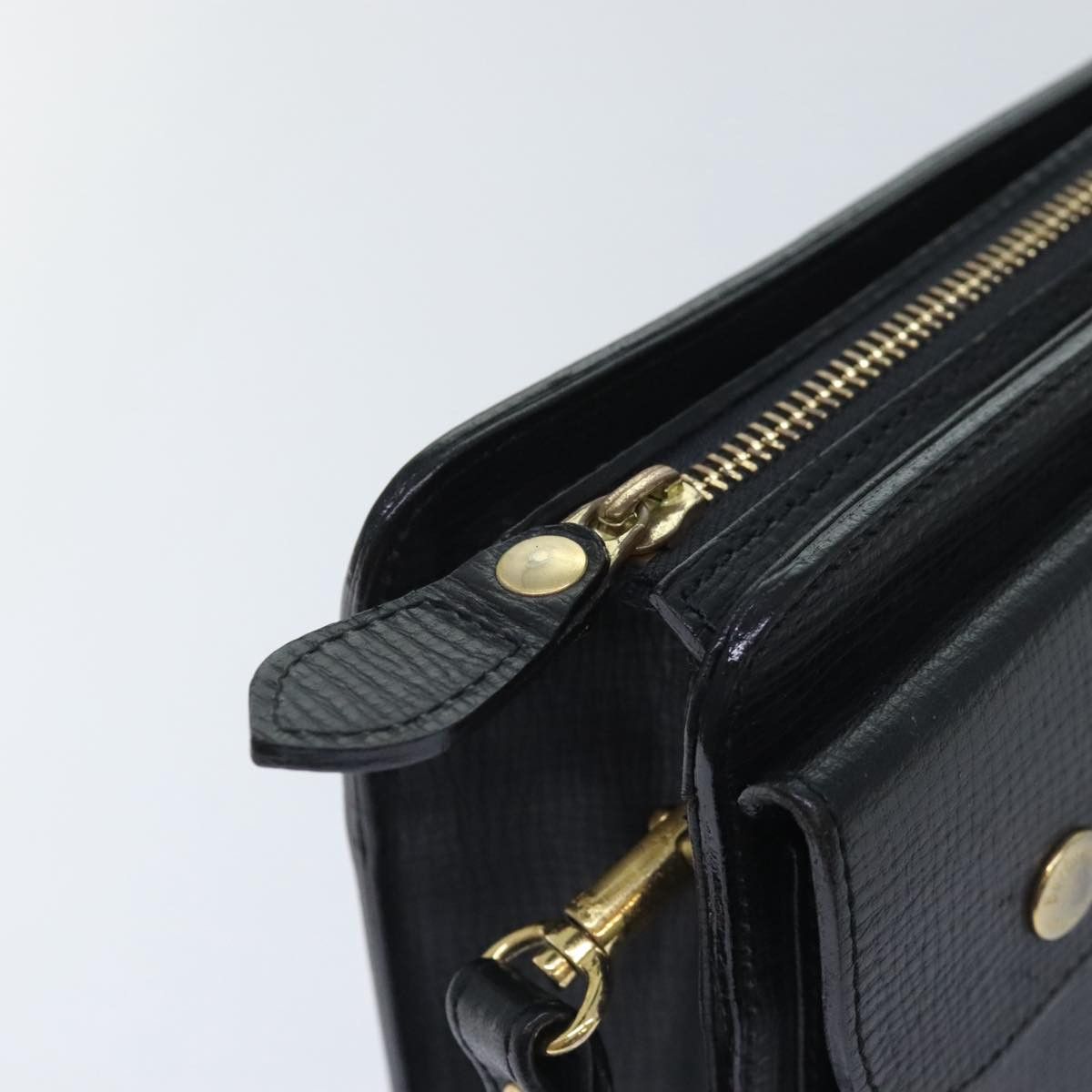 Burberry Black Leather Clutch Bag (Pre-Owned) Size ONE SIZE - 10 Thumbnail