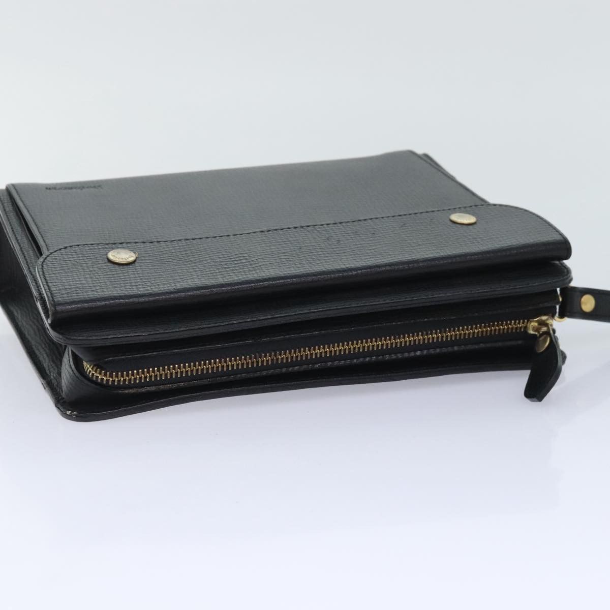 Burberry Black Leather Clutch Bag (Pre-Owned) Size ONE SIZE - 14 Thumbnail