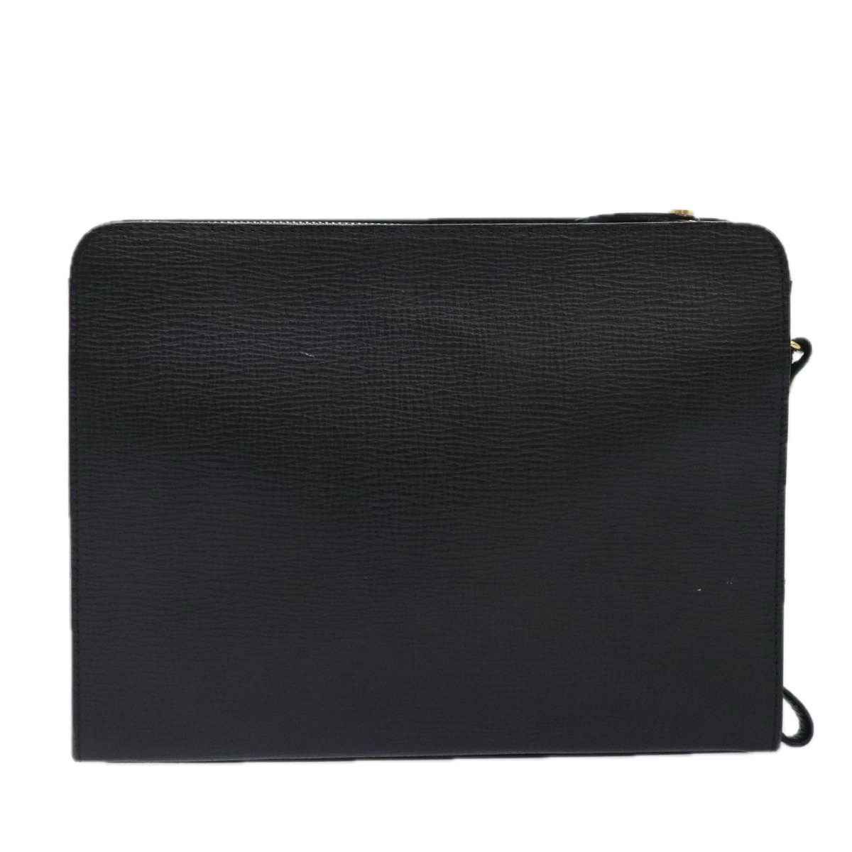 Burberry Black Leather Clutch Bag (Pre-Owned) Size ONE SIZE - 2 Thumbnail