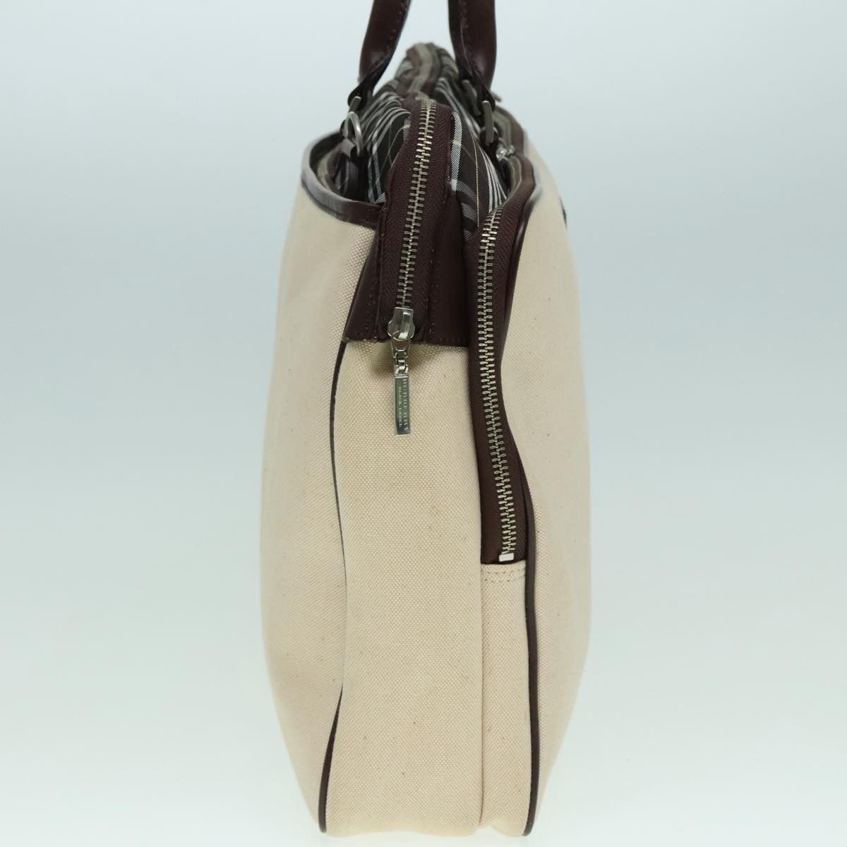 Burberry Nova Check Beige Canvas Handbag (Pre-Owned) Size ONE SIZE - 4 Thumbnail