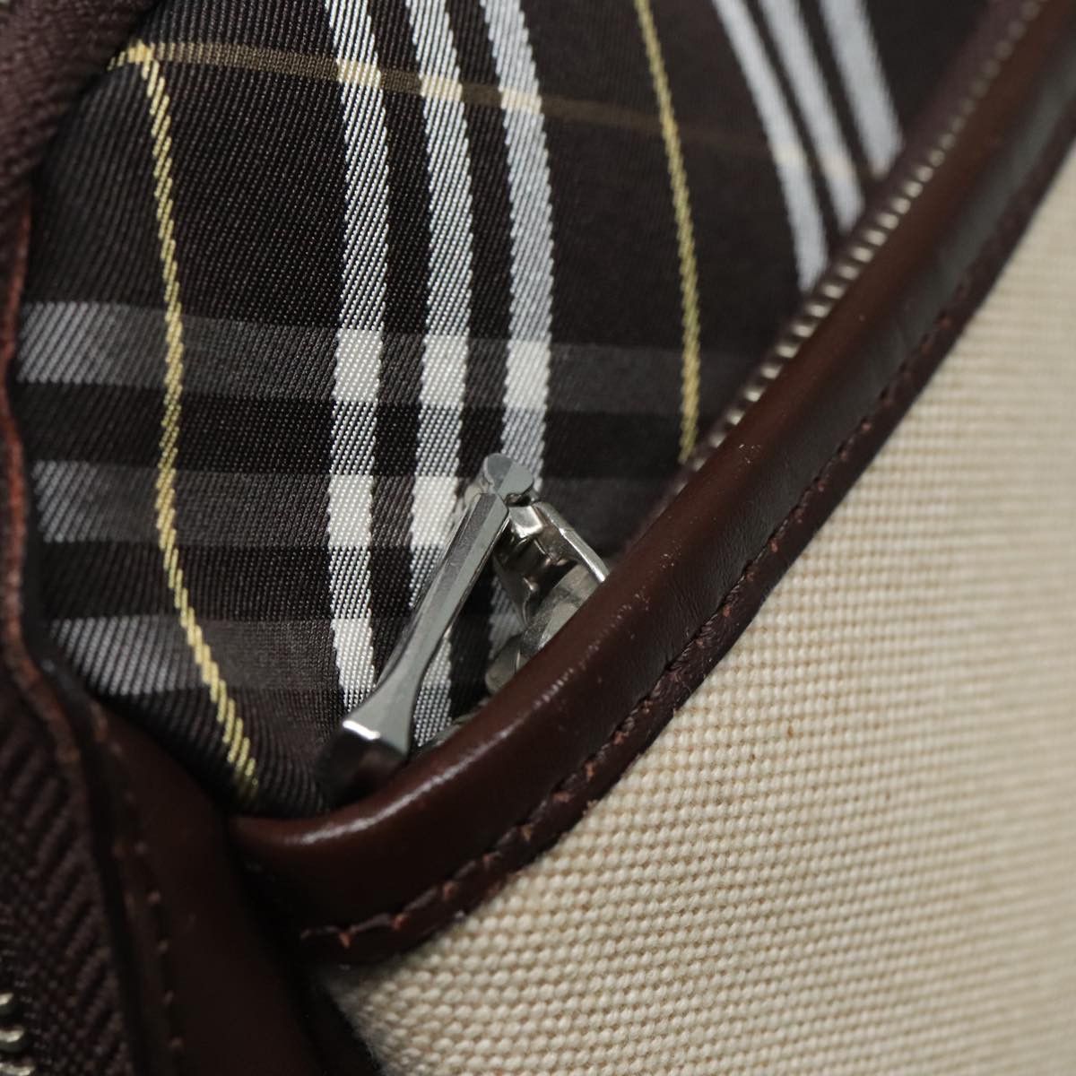 Burberry Nova Check Beige Canvas Handbag (Pre-Owned) Size ONE SIZE - 20 Thumbnail