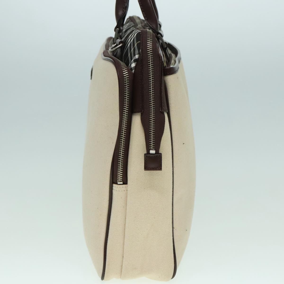 Burberry Nova Check Beige Canvas Handbag (Pre-Owned) Size ONE SIZE - 3 Thumbnail