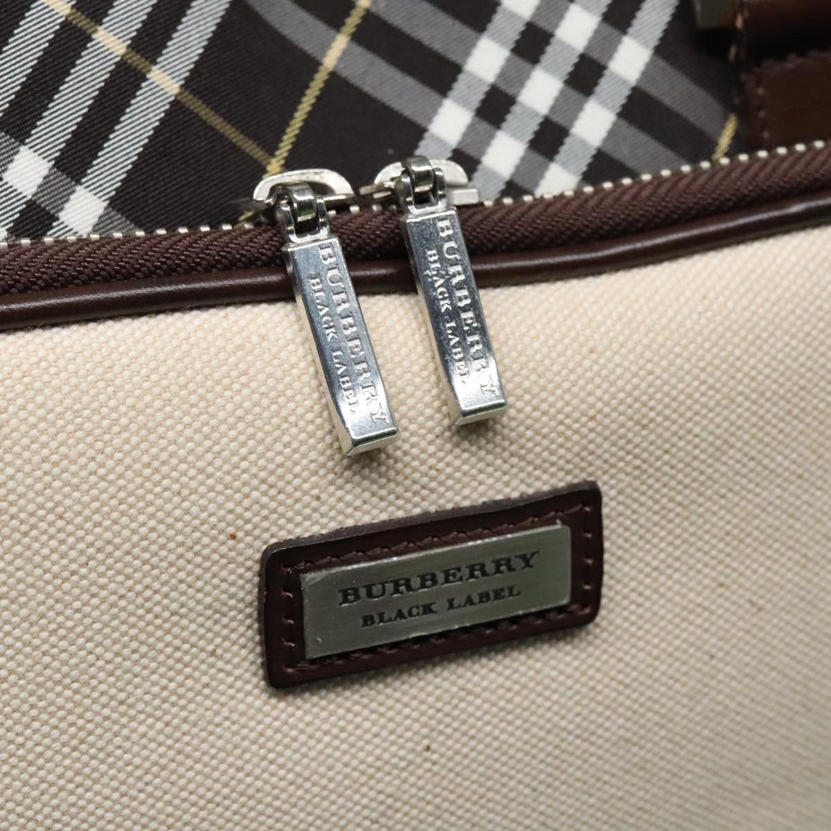 Burberry Nova Check Beige Canvas Handbag (Pre-Owned) Size ONE SIZE - 12 Thumbnail