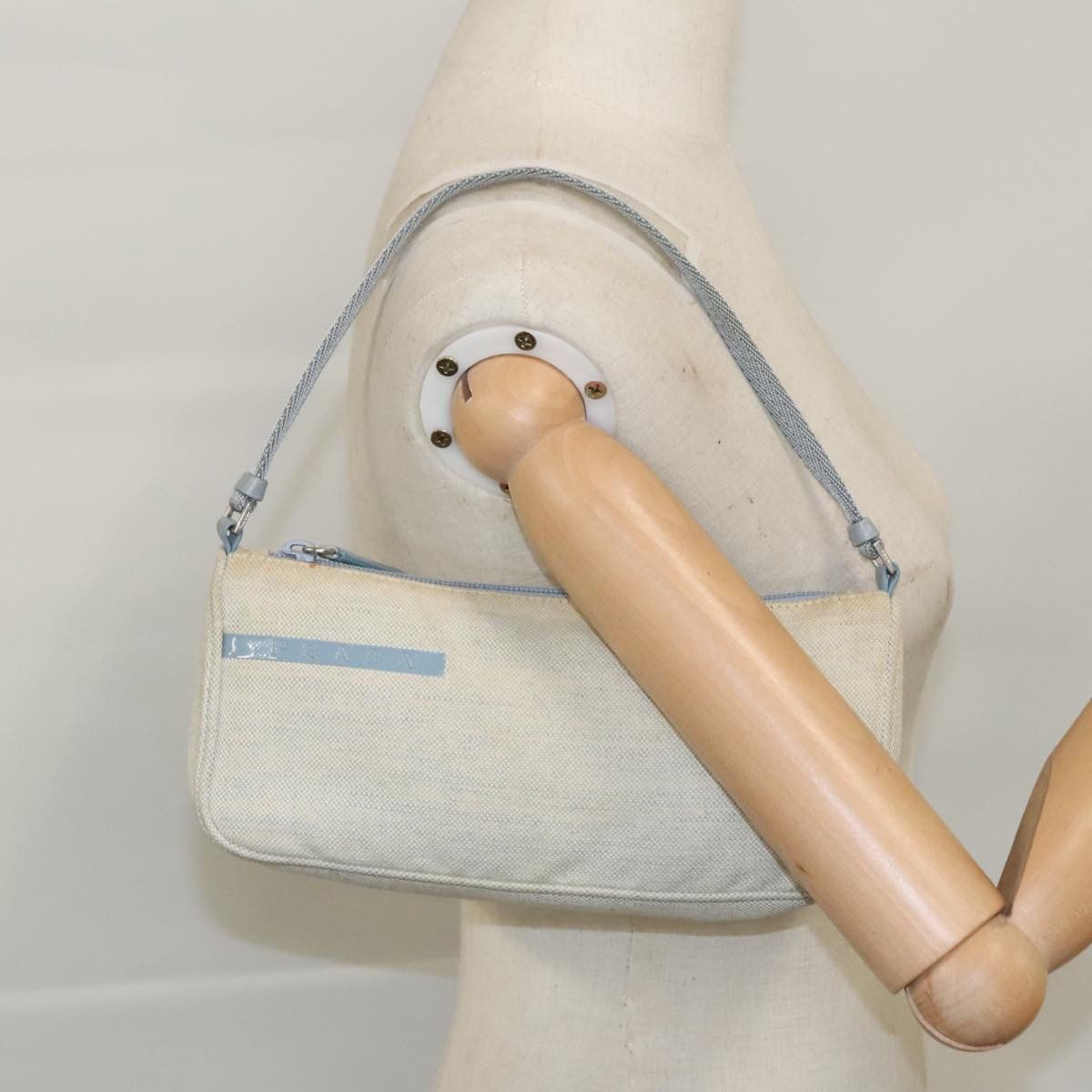Prada Sports Beige Canvas Clutch Bag (Pre-Owned) Size ONE SIZE - 15 Thumbnail