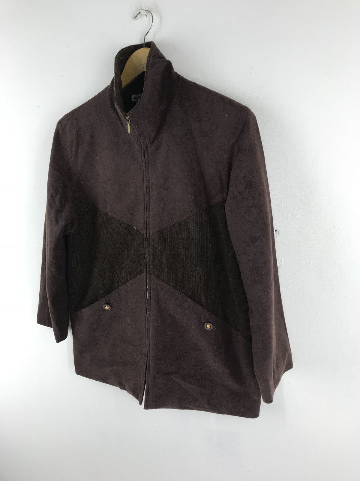 Designer × Japanese Brand 🔥 JANESOUTHERN BROWN VELVET JACKET Size US M / EU 48-50 / 2 - 2 Thumbnail