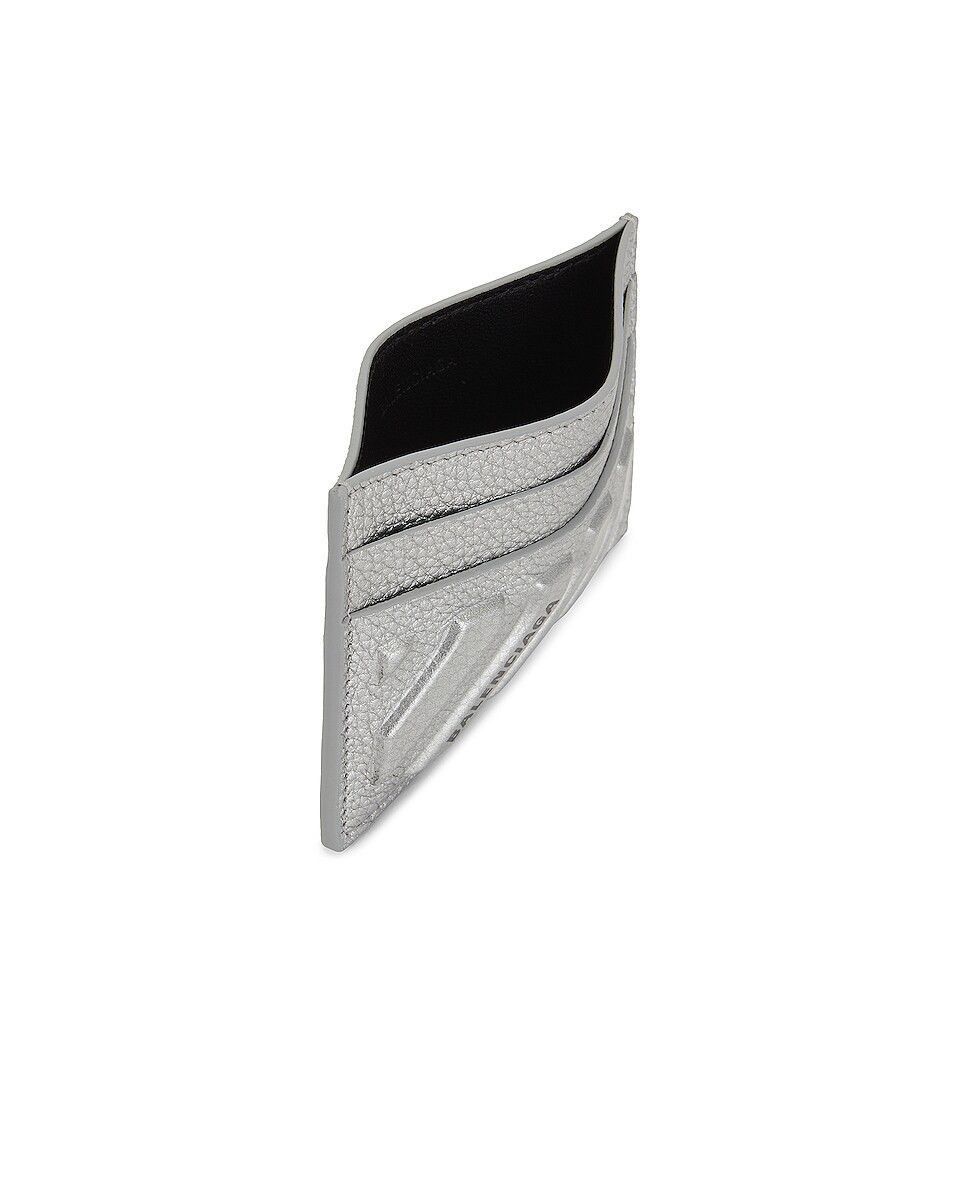 Balenciaga Car Card Holder Metallized Silver Size ONE SIZE - 2 Thumbnail