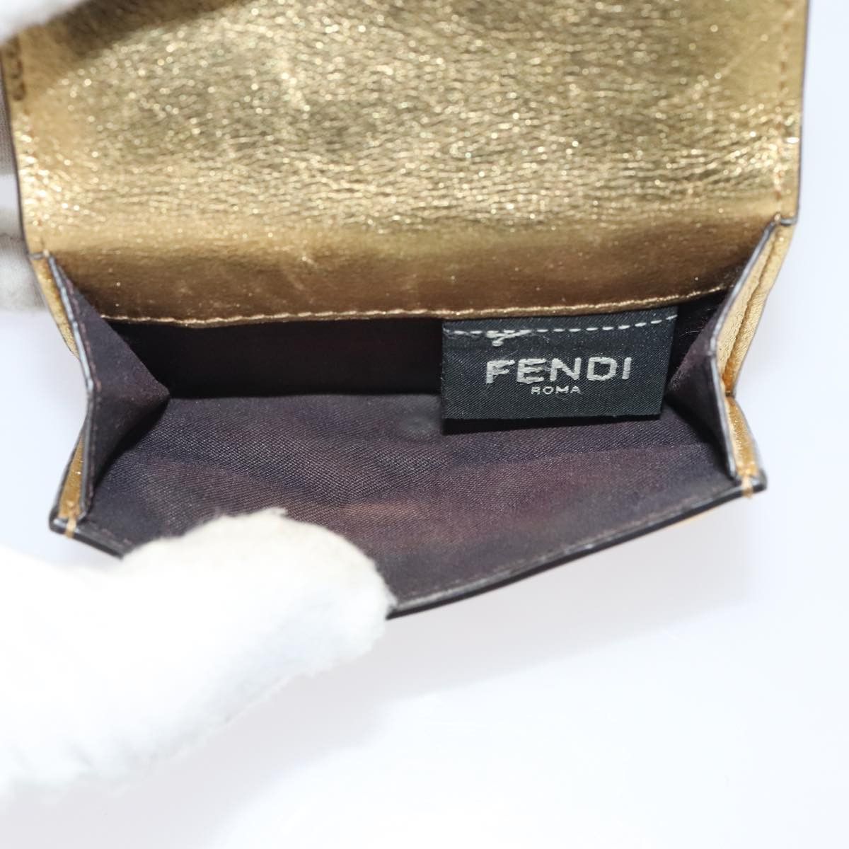Fendi Zucca Gold Canvas Wallet (Pre-Owned) Size ONE SIZE - 13 Thumbnail