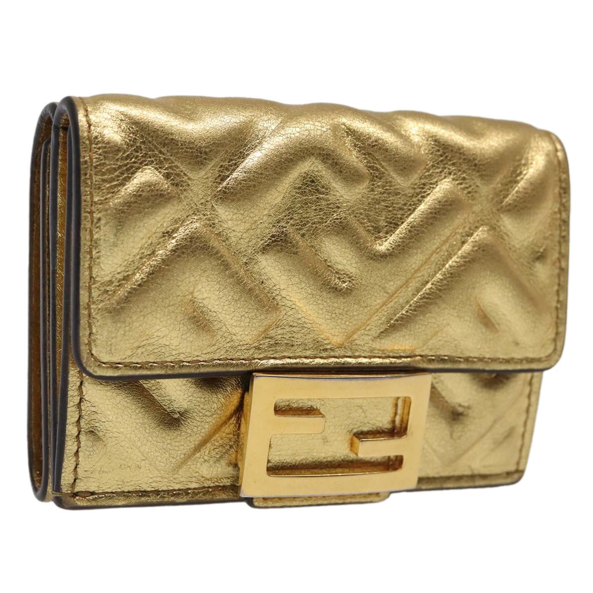 Fendi Zucca Gold Canvas Wallet (Pre-Owned) Size ONE SIZE - 18 Thumbnail